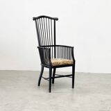 19th century high back chair