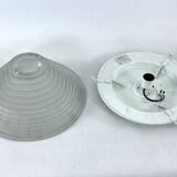 Vintage Large Egina 38 ceiling lamp by Angelo Mangiarotti for Artemide. Italy 1970s