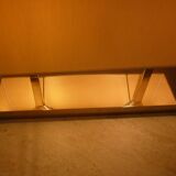 Modern lamp in chrome metal and rectangular lampshade by Casadisagne