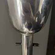 Vintage art deco floor lamp, chrome metal, France 1930