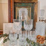 6 crystal whiskey/water glasses, Longchamp model