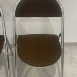 Set of 4 folding chairs in Trigano Hestia fabric