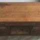 Wooden workshop counter