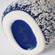 Vase fat lava bleu