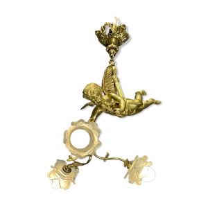 Lustre en bronze angelot