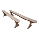 Pair of oak benches 250cm