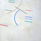 Abstraction geometric Curves an Straight