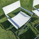 4 fauteuils cuir charme vintage metteur en scène