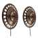 Wall sconces, Bankeryd, Nils Ledung, Copper, swedish, 70/80s, pair