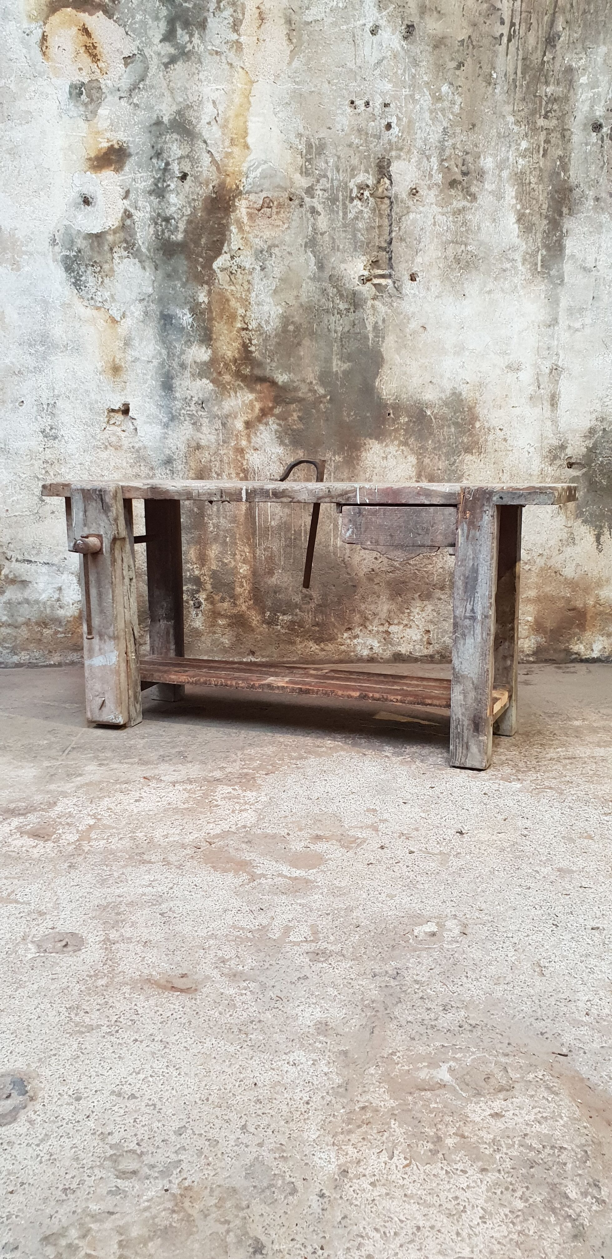 Vintage carpentry workbench