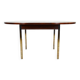 Table de repas en palissandre et chrome 1960