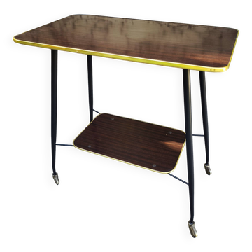 Rare table d'appoint vintage 60's / 70's - Design industriel rétro