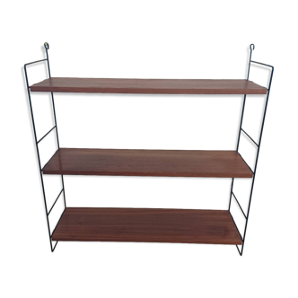 Etagère murale String en noyer, années 60