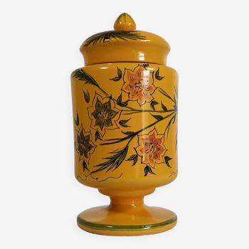 Tobacco pot in yellow earthenware from Marseille