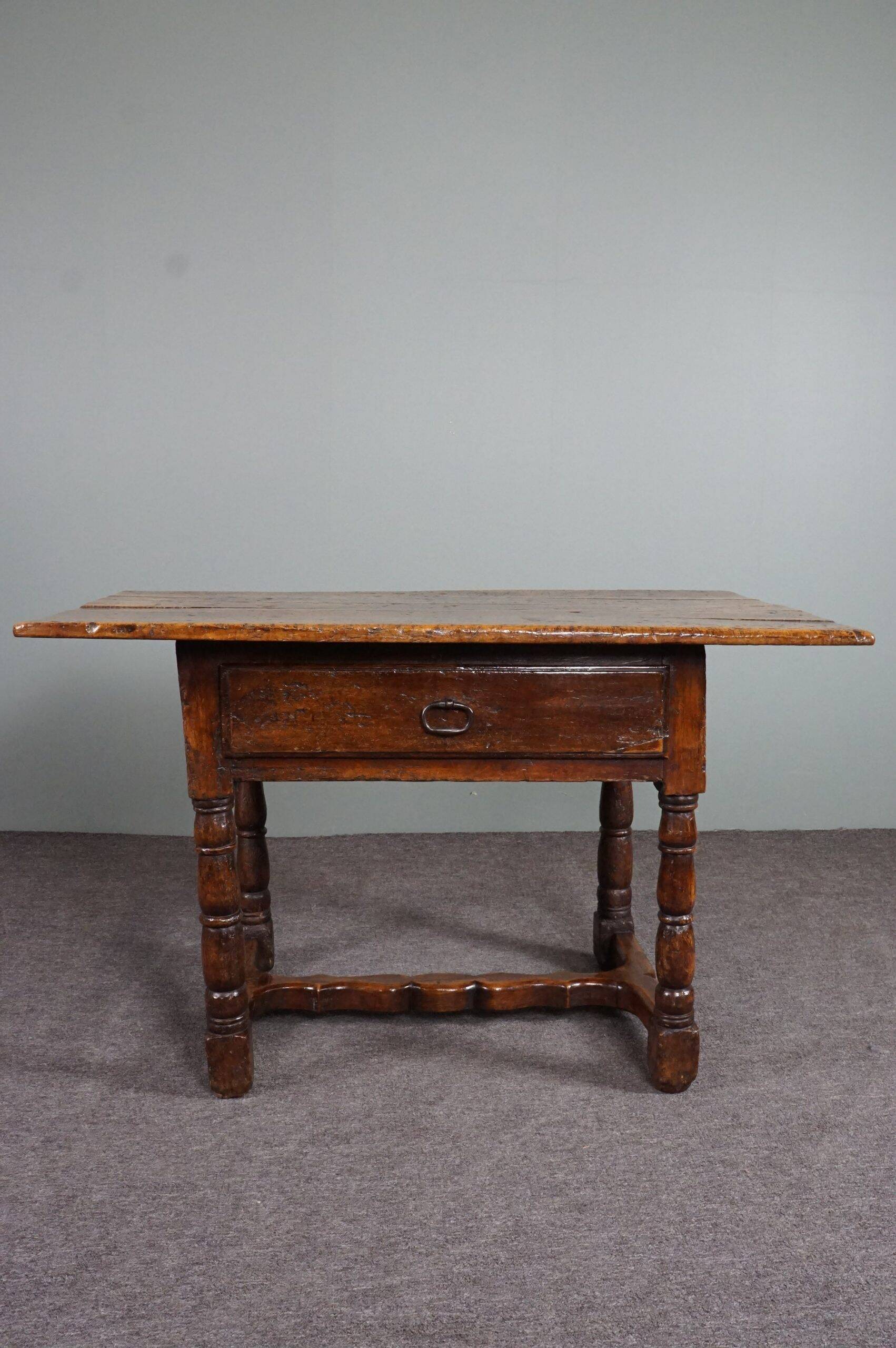 Antique Southern European entry table/side table, 17th century