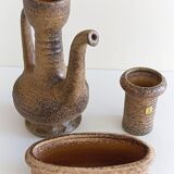 Wabi-Sabi Ceramics Set by Marius Van Woerden, Vest Keramiek, 1960s