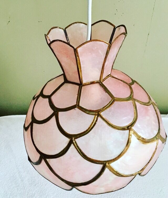 Pink mother-of-pearl hanging