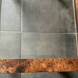 Half-timbered coffee table in elm burl