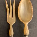 4 silver serving covers for leg and salad, XIXth