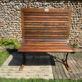 Old Parisian metro bench