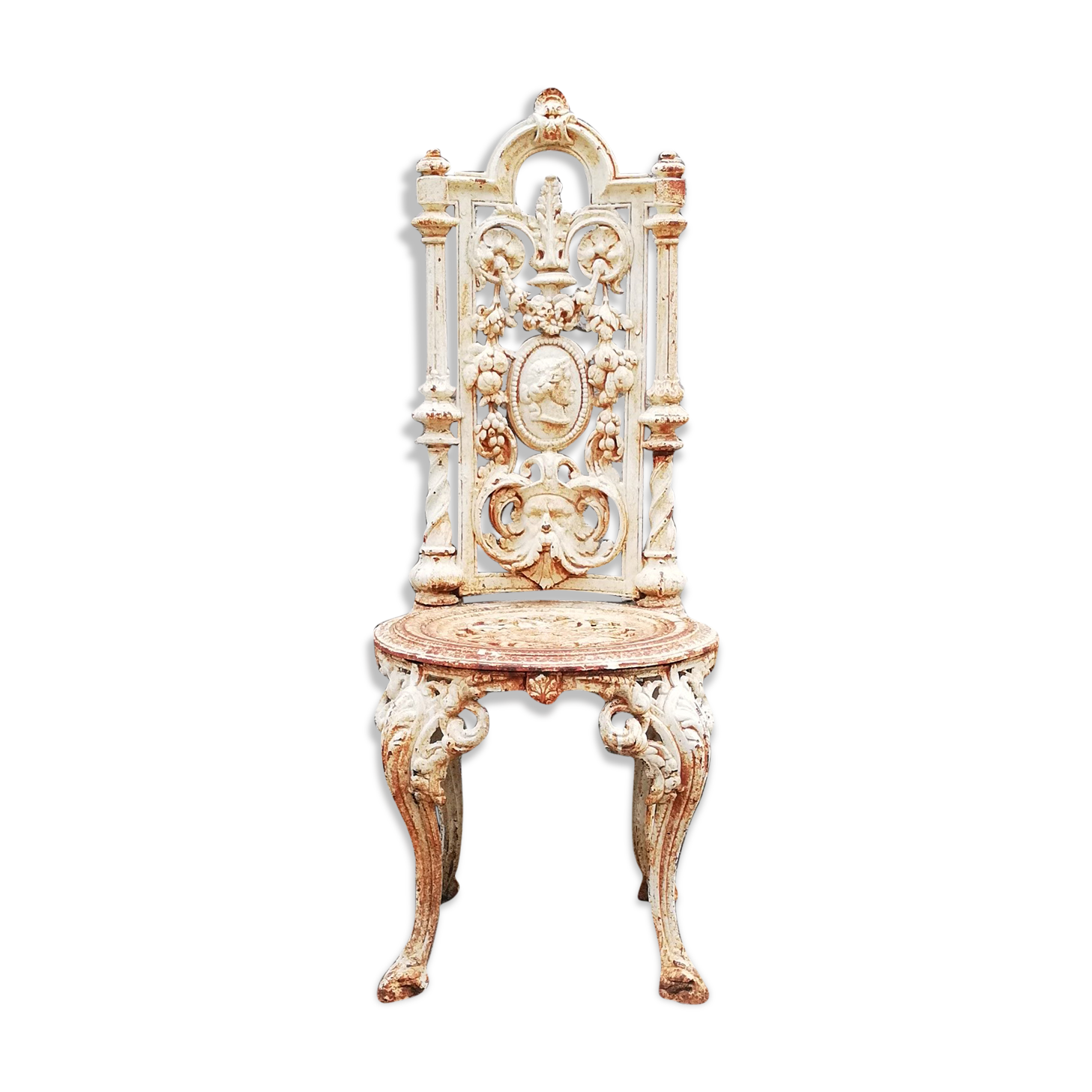 1900 iron cast iron garden chair