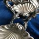 Old beggar in silver bronze
