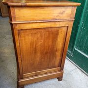 Bahut 2 doors 1 drawer louis philippe in blond walnut of the XlX th century