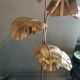Solid brass plant-shaped floor lamp