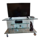 Solid glass tv stand bomb "marais international"