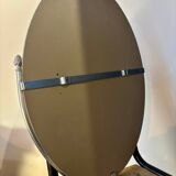 Oval beveled mirror