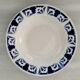 Deep plates opaque porcelain gien flanders model vintage art deco style decor