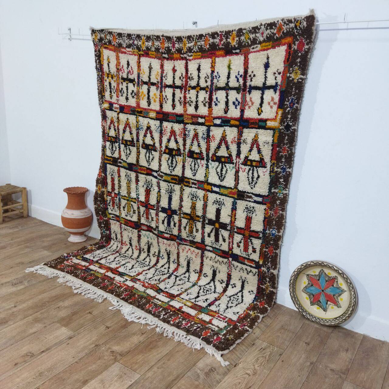 Handmade Moroccan Berber rug 230 X 167 CM