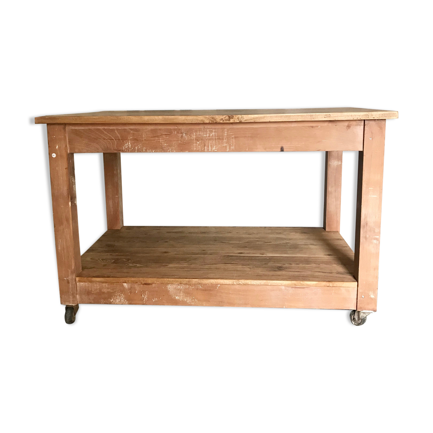 Wooden drapery table