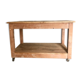 Wooden drapery table