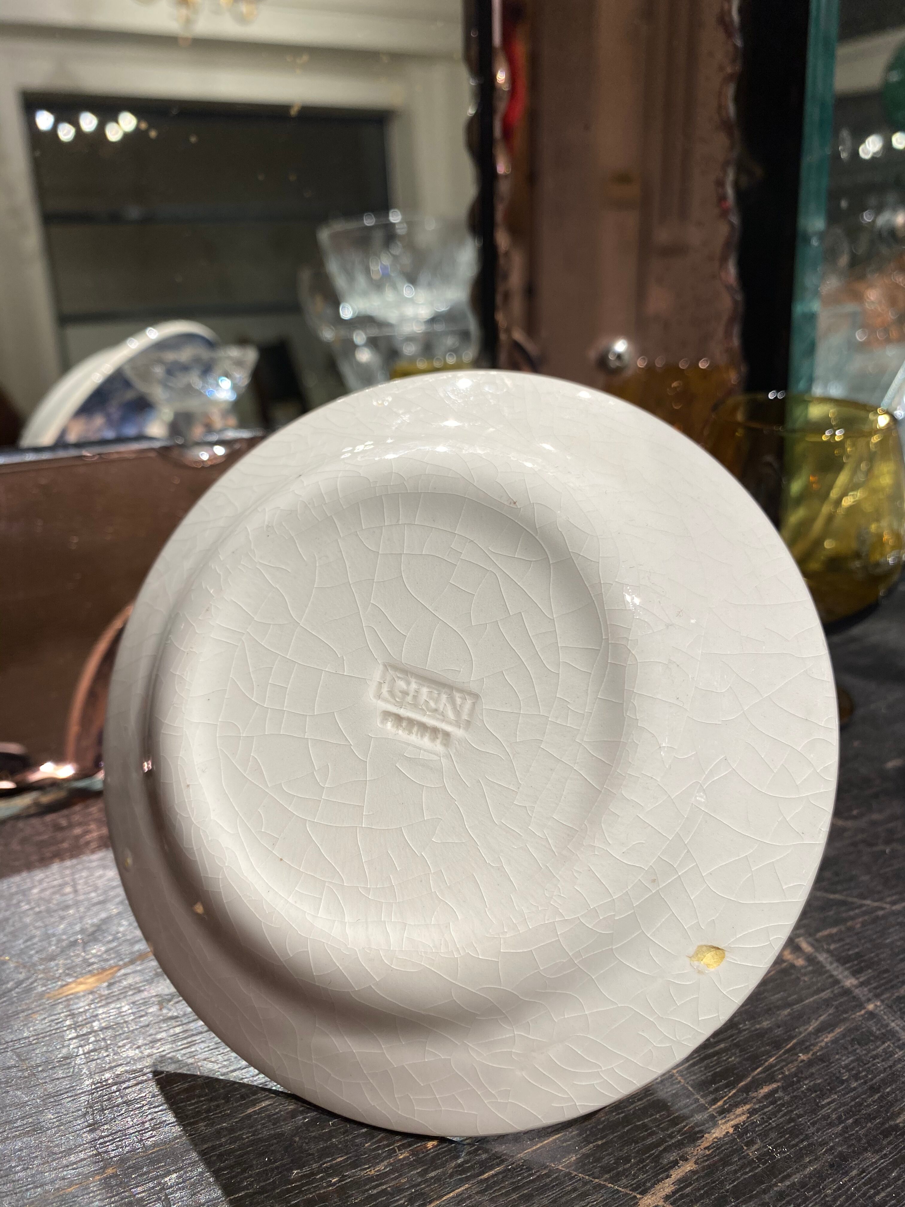 Schweppes ashtray in gien earthenware