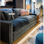 Victor Caravan sofa convertible into dark gray velvet