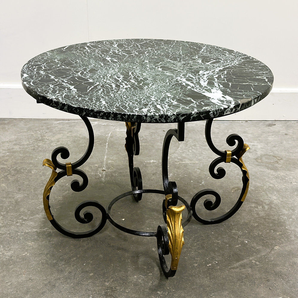 French Neoclassical Revival coffee table with Hollywood Regency influence, 1970s