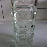 Art-deco triangular high vase