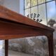 Double-sided walnut counter desk 1900