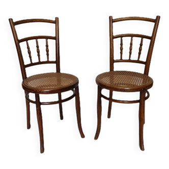 Bistro Café Chairs From Ungvarer Mobelfabriks Hungary, Circa 1900