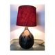 Vintage black ceramic lamp