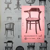 Thonet office armchair N°3 wooden seat, circa 1900