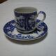 Assortment of 3 blue cups