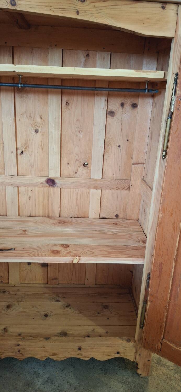 Antique fir wardrobe