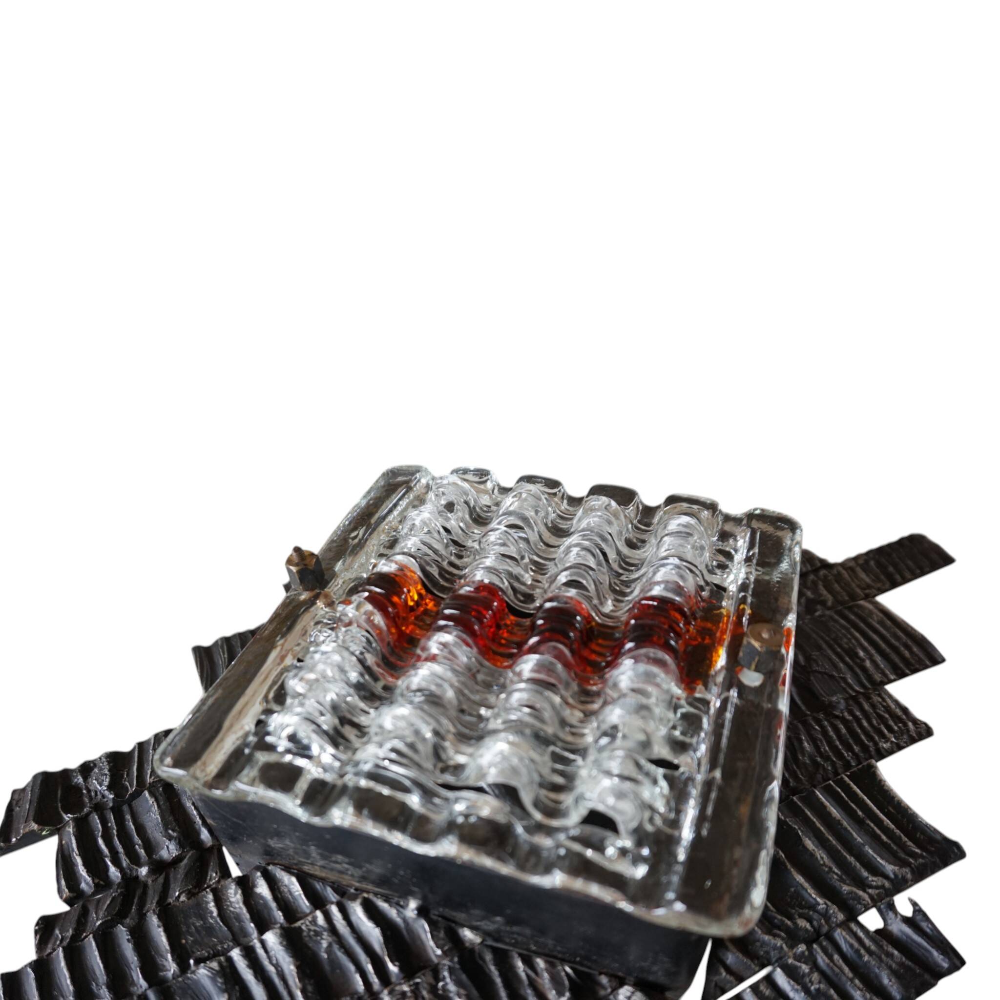 Poliarte Brutalist Wall Lamp by Albano Poli, 1970