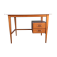 Vintage desk with 2 drawers in beech and cp with the Formica top