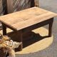 Old farmhouse coffee table in raw solid oak - 1 drawer