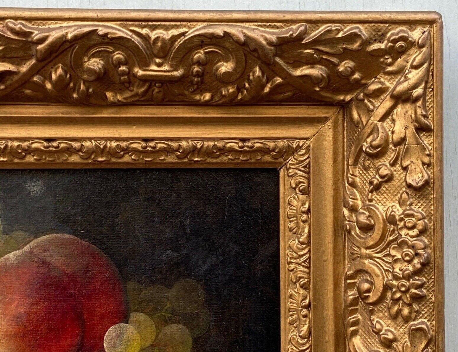 Still life by joseph eugene gilbault 85 peaches and bunches of grapes