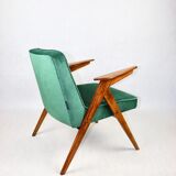 Green Bunny Armchair by Józef Chierowski, 1970s