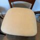 Pair of vintage wood and corduroy chairs